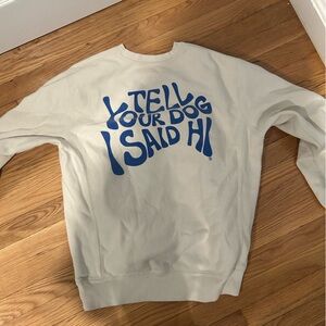 Cream Graphic Women's Sweater